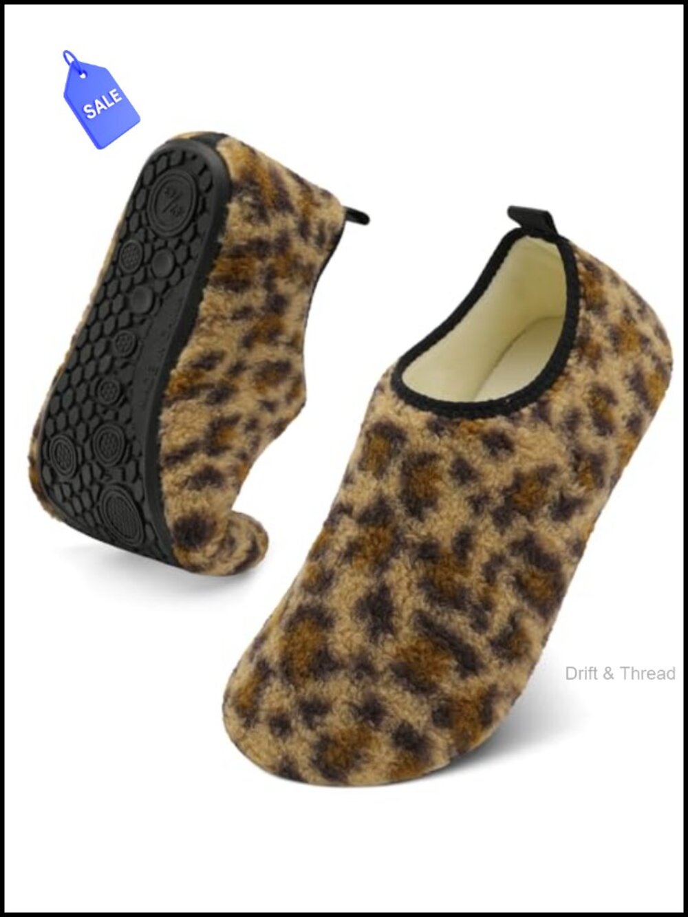 Cozy House Slippers Portable Travel Shoes Flexible Rubber Sole Velvet Lining